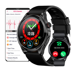 ECG Smart Watch Dial Answer Call TK22, 1.39" 360*360 EKG Monitoring Health Monitor Watch