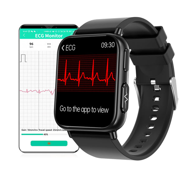DK10A 1,91 inches Smart Watch ECG IP68 Waterproof Fitness Trackers with Body Temperature