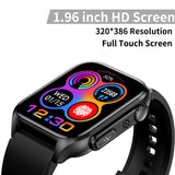 Smart Watch ECG TK12, 1,96" 320 *372 Screen Bluetooth Dial and Asnwer Calls Watch