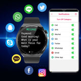 TK20B Smart Watch ECG, 1.39 Inches Waterproof Smartwatch with Blood Glucose, Blood Pressure, SpO2, Heart Rate, Message Call Reminder