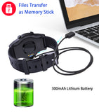 Smart Watch with Camera, Waterproof IPX6 Smartwatch Mini Cam, 1.3 Inch Round Screen 1080P Video Recording Smart Watch for Android iOS Outdoor