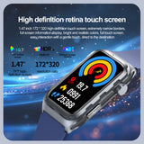 Smart Watch ECG TK79, 1,47 Inches Waterproof Smartwatch with Oximeter, SpO2, Heart Rate, Body Temperature