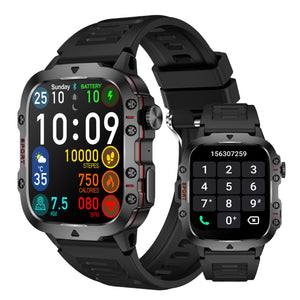 Smart Watch with Bluetooth Call QX11, 1.96” Waterproof Fitness Watch for Men with Answer/Make Call