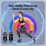 Smart Watch ECG TK79, 1,47 Inches Waterproof Smartwatch with Oximeter, SpO2, Heart Rate, Body Temperature