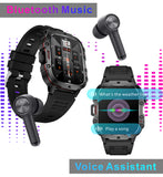Smart Watch with Bluetooth Call QX11, 1.96” Waterproof Fitness Watch for Men with Answer/Make Call