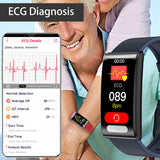 DK70 Waterproof ECG Smart Watch with Blood Glucose, 1,47" Smart Health Watch