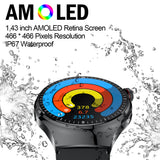 Smart Watch ECG TK26, 1,43” AMOLED Smartwatch Dial Answer Call Waterproof Fitness Tracker