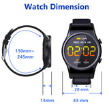 Smart Watch with Camera, Waterproof IPX6 Smartwatch Mini Cam, 1.3 Inch Round Screen 1080P Video Recording Smart Watch for Android iOS Outdoor