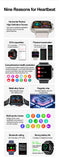 Smart Watch ECG Dial Answer Call TK17, 1,91" 320 *380 Screen Bluetooth Calls Watch