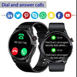 TK22 Blood Glucose Smart Watch Dial Answer Call, 1.39" 360*360 ECG Monitoring Health Monitor Watch