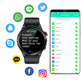 ECG Smart Watch Dial Answer Call TK22, 1.39" 360*360 EKG Monitoring Health Monitor Watch
