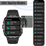 Smart Watch with Bluetooth Call QX11, 1.96” Waterproof Fitness Watch for Men with Answer/Make Call