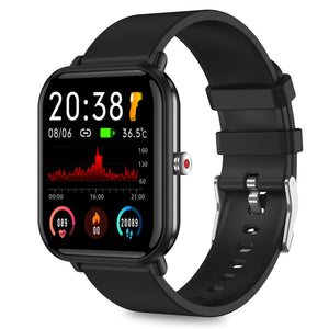 Q9 Smart Watch Men Women, IP68 Waterproof Fitness Trackers 1.7" Sport Watch with Thermometer for Android iOS