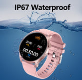 KC08 Smart Watch IP68 Waterproof, 1,3" Sports Activity Tracker with HR BP SpO2 DaFit App